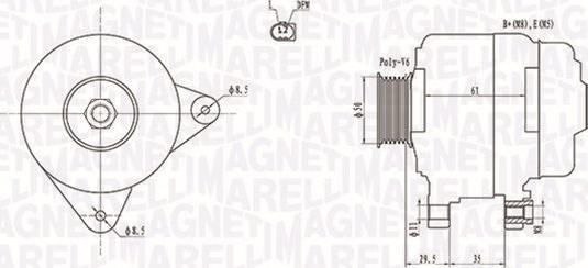 Magneti Marelli 063731921010 - Alternator www.autospares.lv