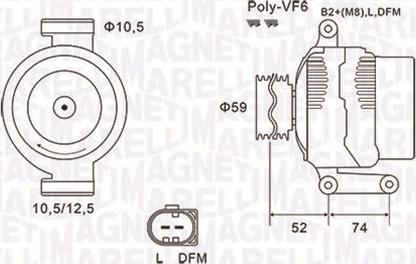 Magneti Marelli 063731928010 - Ģenerators www.autospares.lv