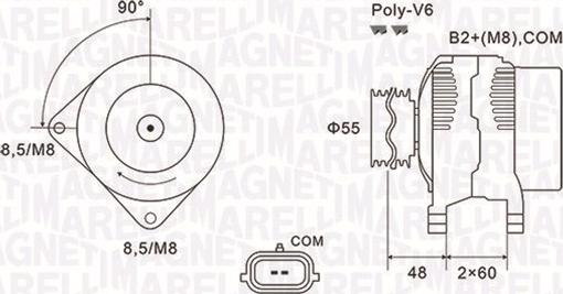 Magneti Marelli 063731974010 - Ģenerators autospares.lv