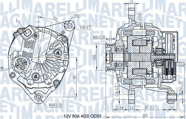 Magneti Marelli 063731977010 - Генератор www.autospares.lv