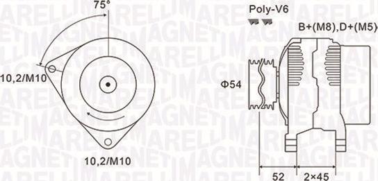 Magneti Marelli 063731496010 - Alternator www.autospares.lv