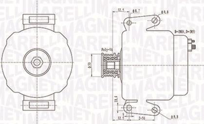 Magneti Marelli 063731481010 - Ģenerators autospares.lv