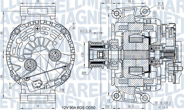 Magneti Marelli 063731439210 - Ģenerators www.autospares.lv