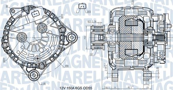 Magneti Marelli 063731435410 - Генератор www.autospares.lv