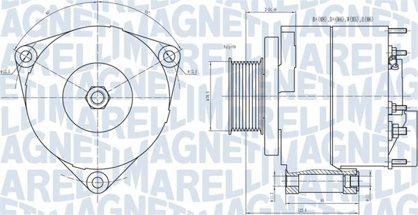 Magneti Marelli 063731593010 - Ģenerators autospares.lv