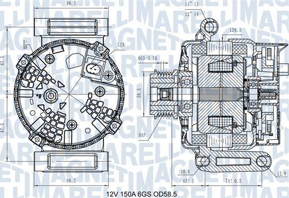 Magneti Marelli 063731546110 - Ģenerators www.autospares.lv