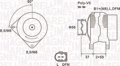 Magneti Marelli 063731541010 - Ģenerators autospares.lv