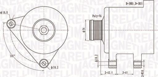 Magneti Marelli 063731553010 - Ģenerators autospares.lv