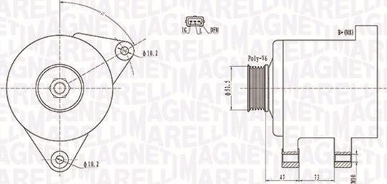 Magneti Marelli 063731569010 - Генератор www.autospares.lv