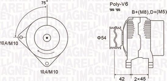 Magneti Marelli 063731564010 - Генератор www.autospares.lv