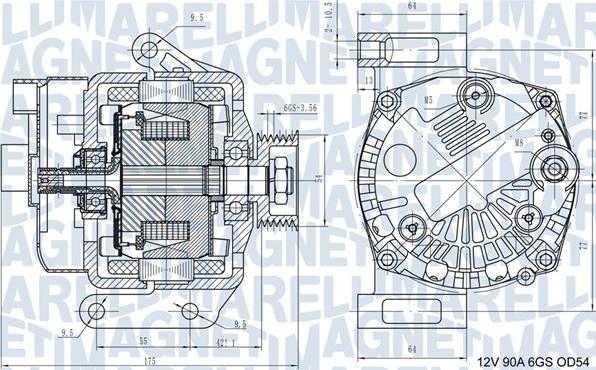 Magneti Marelli 063731562210 - Alternator www.autospares.lv