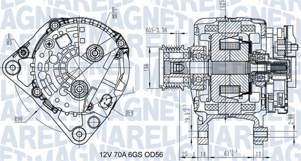 Magneti Marelli 063731502010 - Ģenerators www.autospares.lv