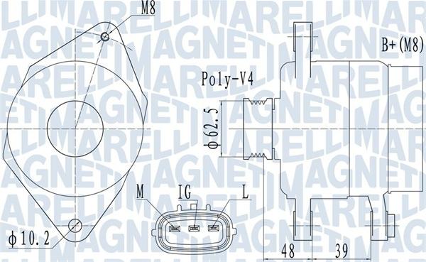 Magneti Marelli 063731517010 - Ģenerators www.autospares.lv