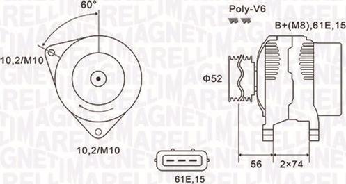 Magneti Marelli 063731580010 - Генератор www.autospares.lv