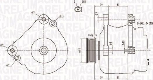 Magneti Marelli 063731587010 - Ģenerators autospares.lv