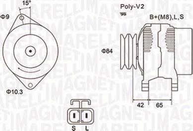 Magneti Marelli 063731530010 - Alternator www.autospares.lv