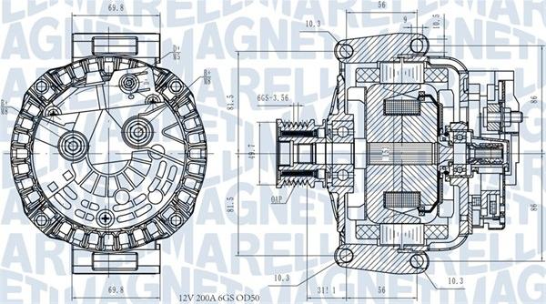 Magneti Marelli 063731531810 - Ģenerators www.autospares.lv