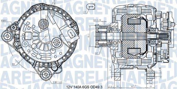 Magneti Marelli 063731576710 - Ģenerators www.autospares.lv