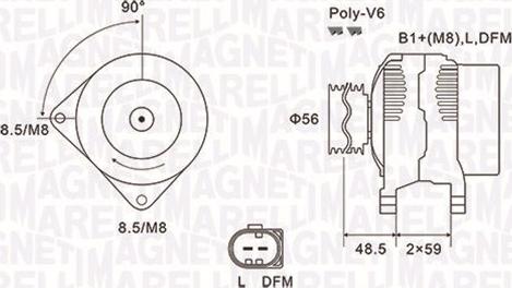 Magneti Marelli 063731644010 - Ģenerators autospares.lv