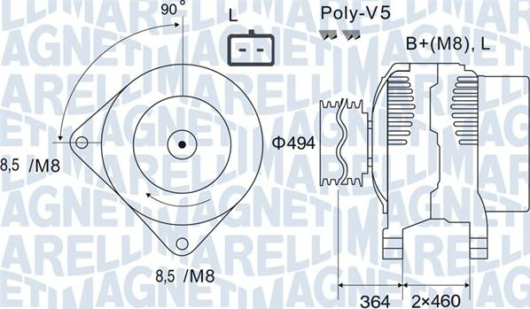 Magneti Marelli 063731645010 - Alternator www.autospares.lv