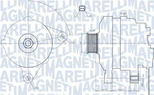 Magneti Marelli 063731665010 - Ģenerators autospares.lv