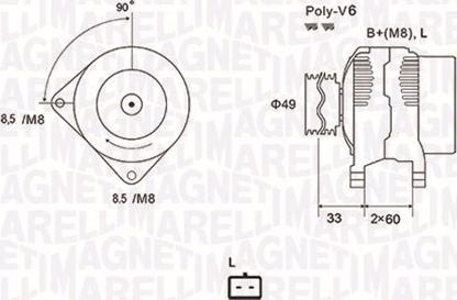 Magneti Marelli 063731661010 - Alternator www.autospares.lv