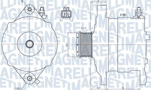 Magneti Marelli 063731602010 - Ģenerators autospares.lv