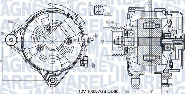 Magneti Marelli 063731613010 - Ģenerators www.autospares.lv