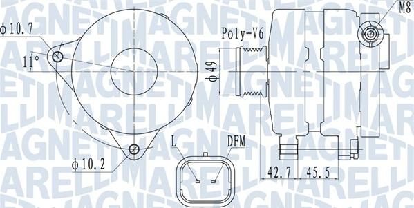 Magneti Marelli 063731681010 - Ģenerators autospares.lv