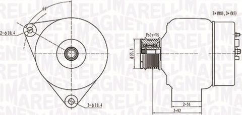 Magneti Marelli 063731090010 - Генератор www.autospares.lv