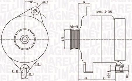 Magneti Marelli 063731086010 - Ģenerators autospares.lv