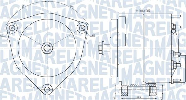 Magneti Marelli 063731035010 - Ģenerators autospares.lv