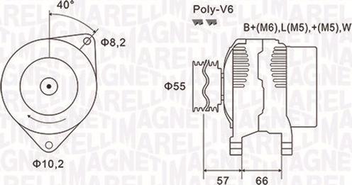 Magneti Marelli 063731036010 - Ģenerators autospares.lv