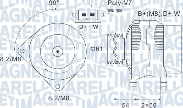 Magneti Marelli 063731143010 - Alternator www.autospares.lv