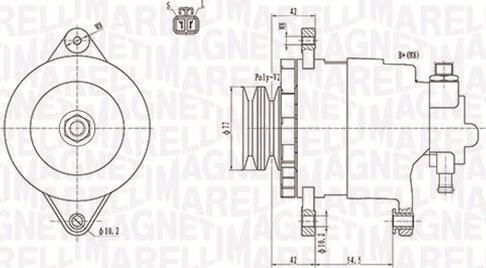 Magneti Marelli 063731183010 - Ģenerators autospares.lv