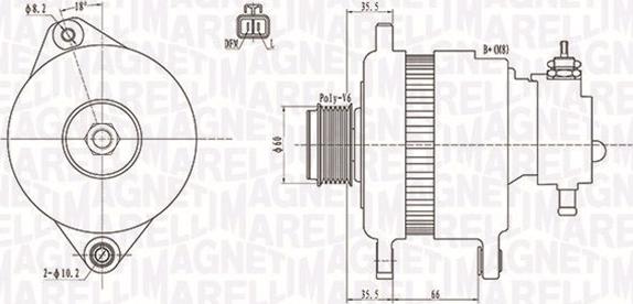 Magneti Marelli 063731899010 - Ģenerators autospares.lv