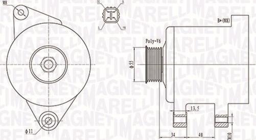 Magneti Marelli 063731894010 - Генератор www.autospares.lv