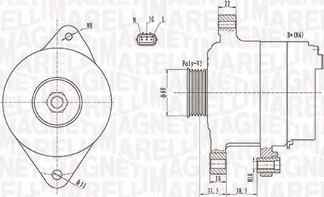 Magneti Marelli 063731893010 - Генератор www.autospares.lv