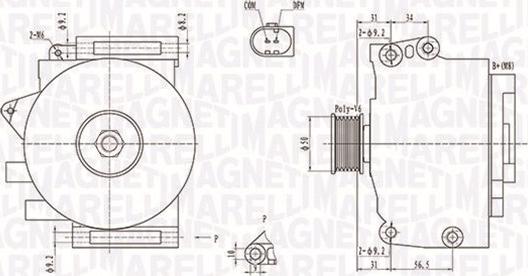 Magneti Marelli 063731859010 - Ģenerators autospares.lv