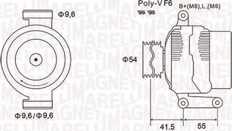 Magneti Marelli 063731855010 - Alternator www.autospares.lv