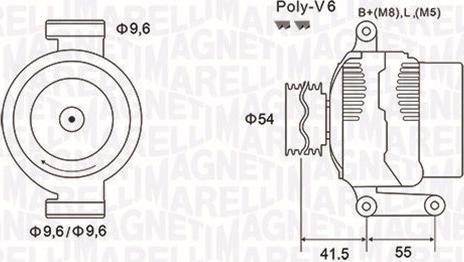 Magneti Marelli 063731856010 - Ģenerators autospares.lv