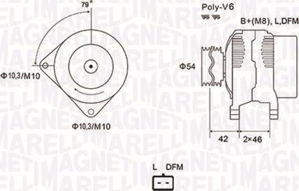 Magneti Marelli 063731850010 - Ģenerators autospares.lv