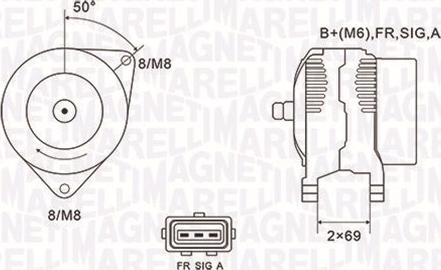 Magneti Marelli 063731857010 - Ģenerators autospares.lv