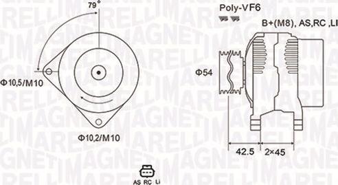 Magneti Marelli 063731865010 - Ģenerators autospares.lv