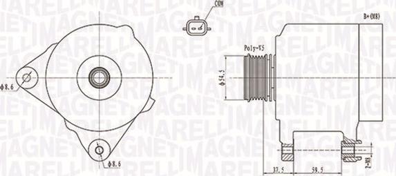 Magneti Marelli 063731860010 - Ģenerators autospares.lv