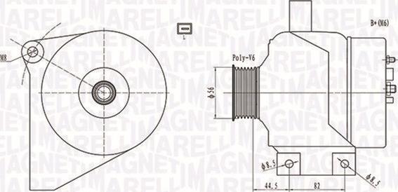 Magneti Marelli 063731861010 - Ģenerators autospares.lv