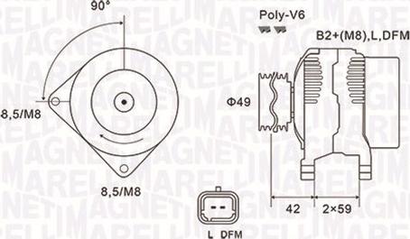 Magneti Marelli 063731863010 - Генератор www.autospares.lv