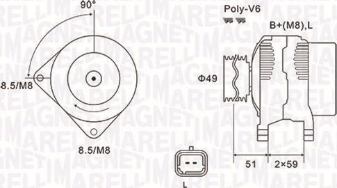 Magneti Marelli 063731881010 - Alternator www.autospares.lv