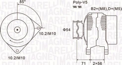 Magneti Marelli 063731833010 - Ģenerators autospares.lv