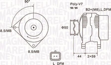 Magneti Marelli 063731827010 - Генератор www.autospares.lv